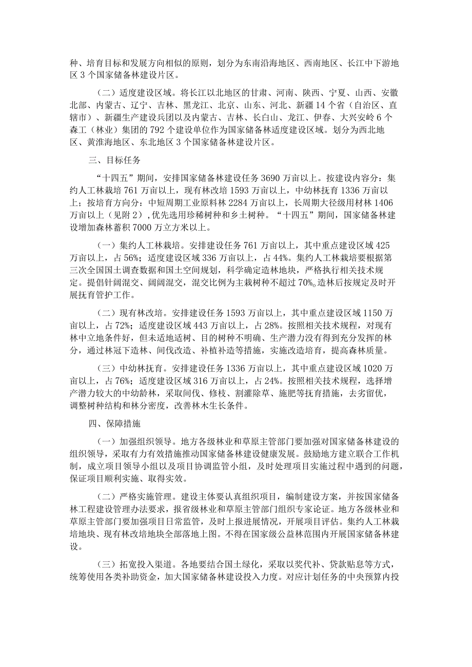 “十四五”国家储备林建设实施方案、国家储备林建设管理办法（试行）.docx_第2页