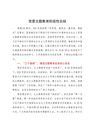 党委主题教育阶段性总结.docx