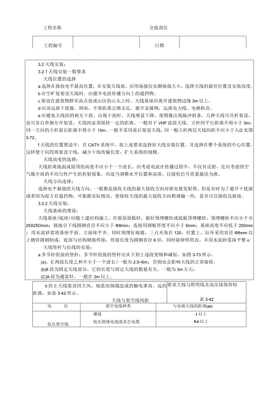 共用电视天线系统安装工艺技术交底.docx_第2页