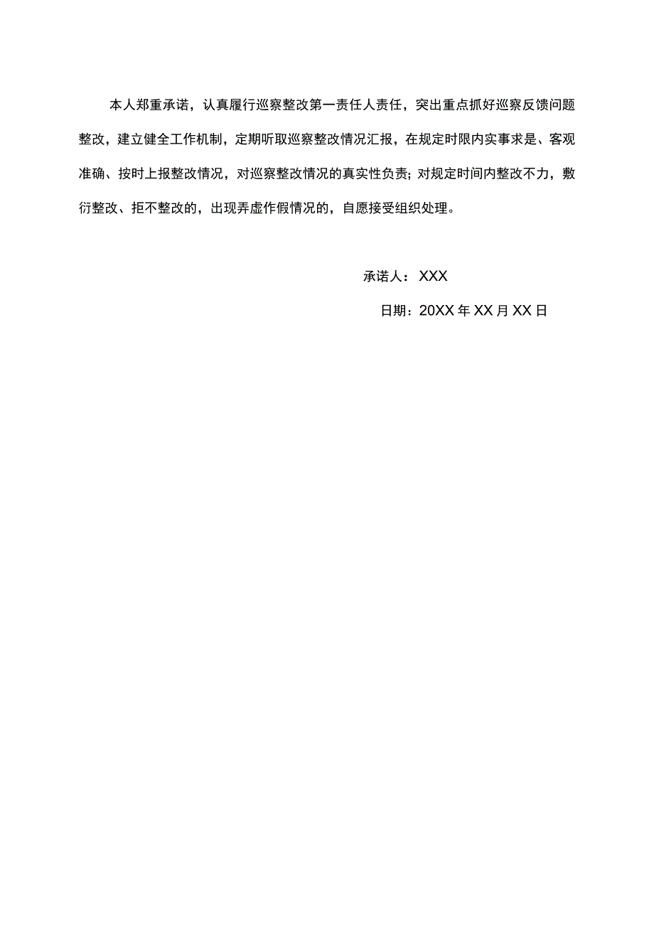 巡察整改承诺书.docx_第2页