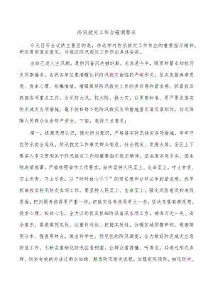 防汛救灾工作会强调要求.docx