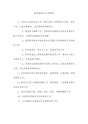 医院党院办主任职责.docx