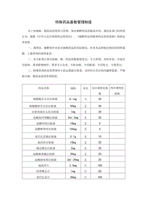 特殊药品基数管理制度.docx