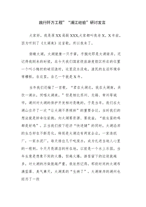 践行“千万工程”“浦江经验”研讨发言范文4篇.docx