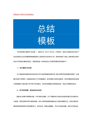 财务会计年终工作总结范文.docx