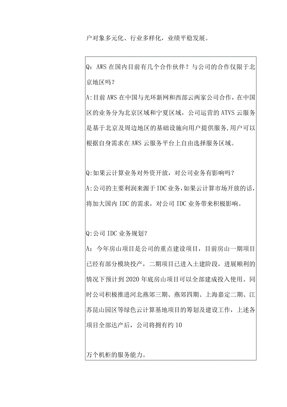 证券代码383证券简称光环新网北京光环新网科技股份有限公司投资者关系活动记录表.docx_第2页