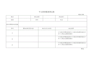 个人培训需求登记表.docx