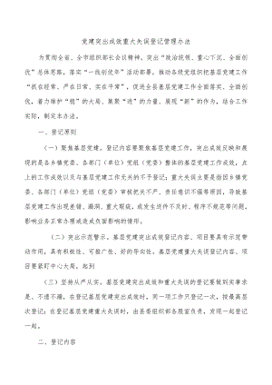 党建突出成效重大失误登记管理办法.docx