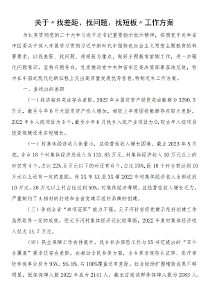 关于“找差距、找问题、找短板”工作方案(4).docx