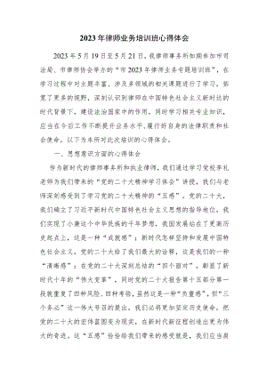 2023年律师业务培训班心得体会.docx