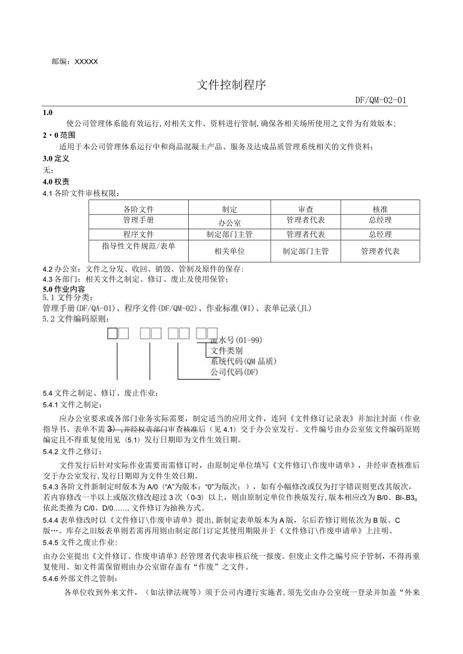 2022年某混凝土有限公司程序文件汇编【供参考】.docx_第2页