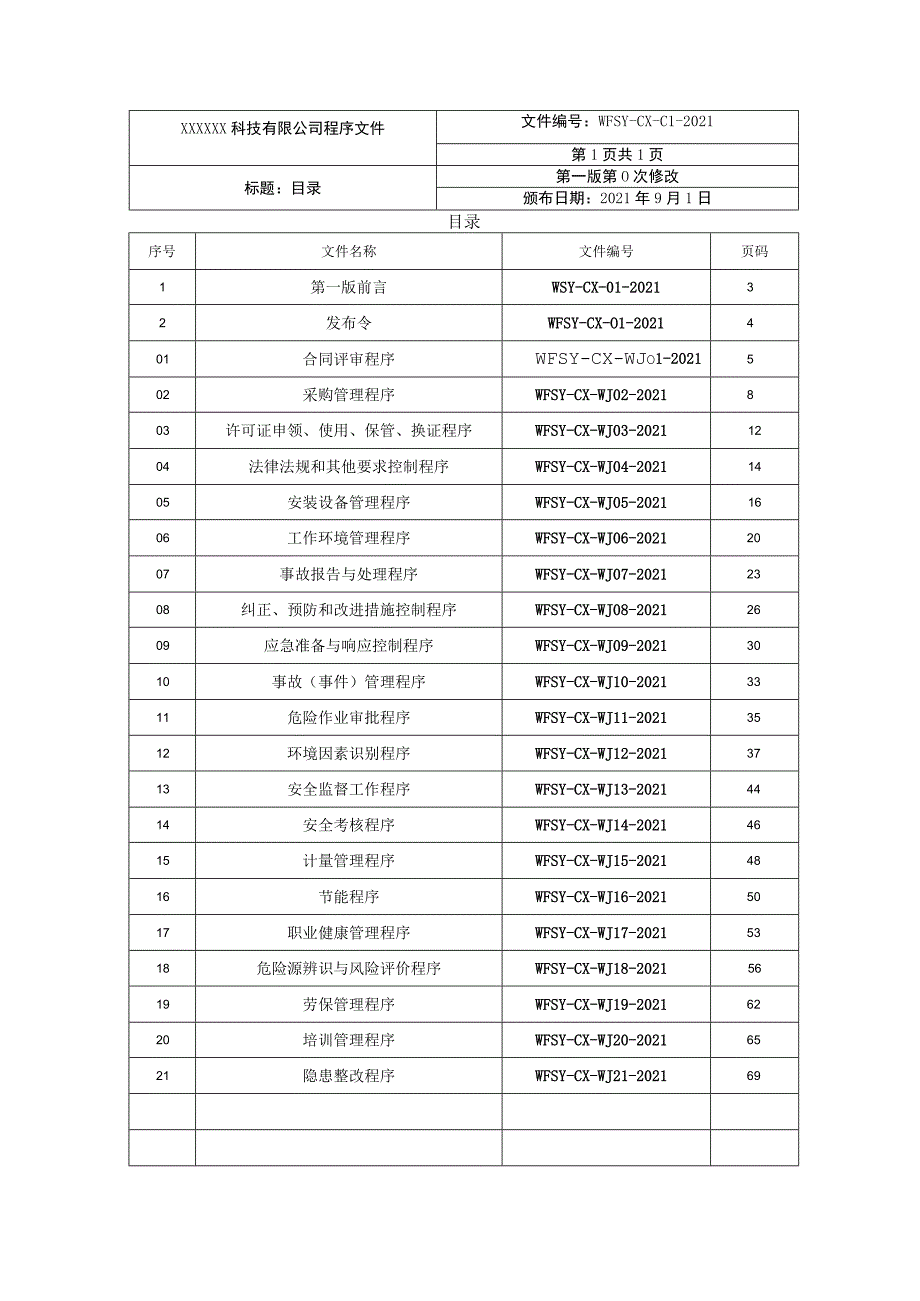 2022年某科技有限公司程序文件【供参考】.docx_第3页