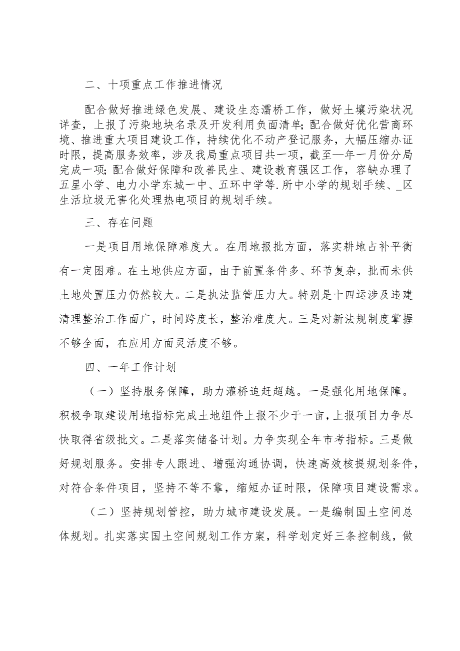 自然资源工作总结和计划.docx_第2页