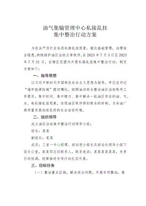 油气集输管理中心私接乱挂集中整治行动方案.docx