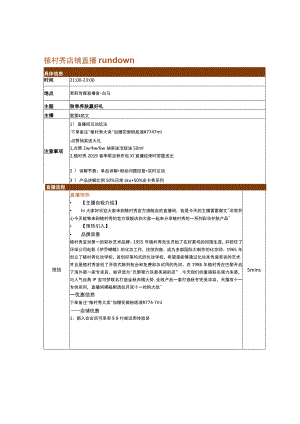 OK-植村秀1010rundown V2.docx