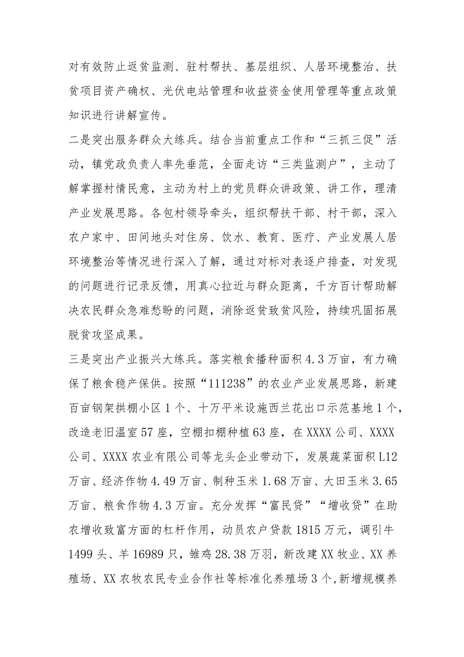 关于某镇关于开展乡村振兴“岗位大练兵、业务大比武”活动情况的报告.docx_第2页