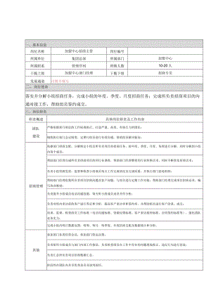 加盟中心招商主管理岗位职责.docx