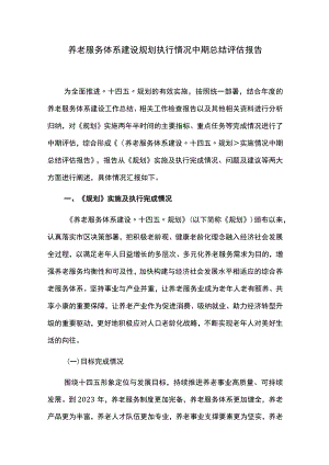 养老服务体系建设规划执行情况中期总结评估报告.docx