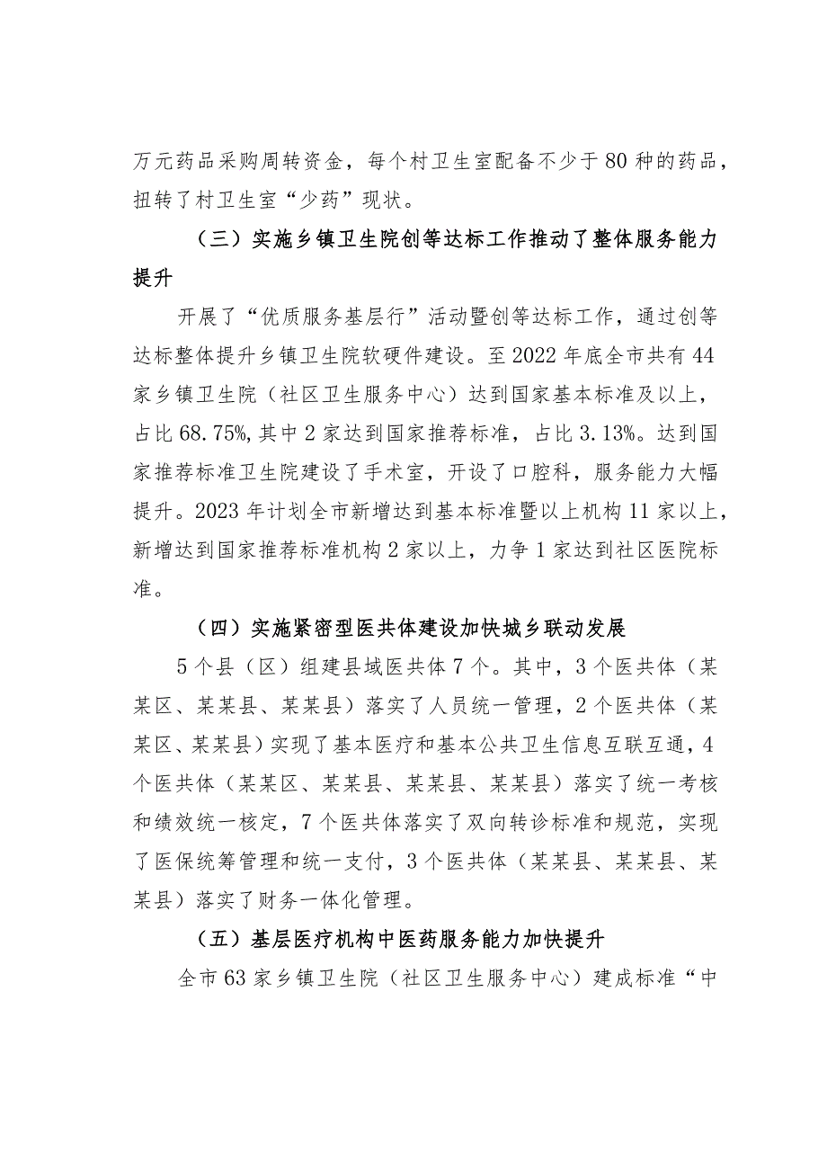 某某市基层医疗卫生服务体系建设情况的调研报告.docx_第3页