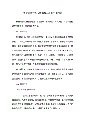 德智体美劳全面提高育人质量工作方案.docx