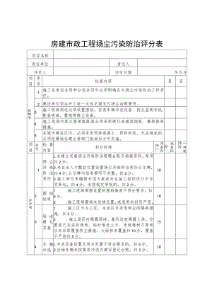 房建市政工程扬尘污染防治评分表.docx