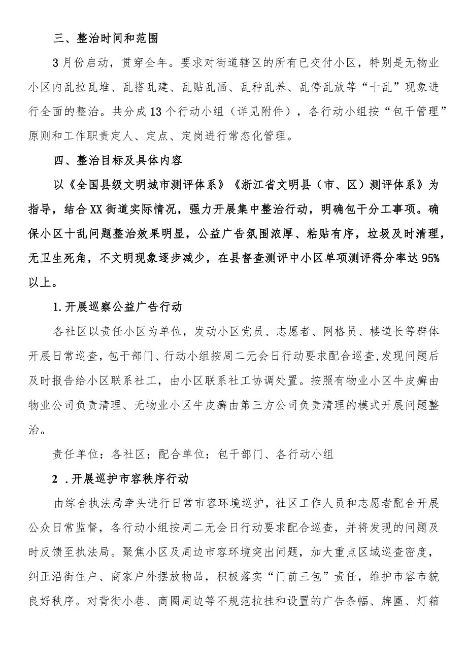 关于街道“小区十乱”专项整治行动工作方案的通知.docx_第2页