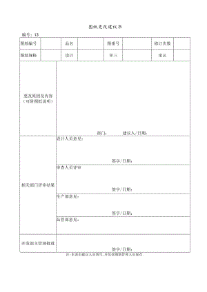 图纸更改建议书.docx