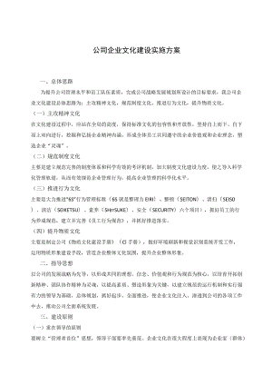 公司企业文化建设实施方案.docx