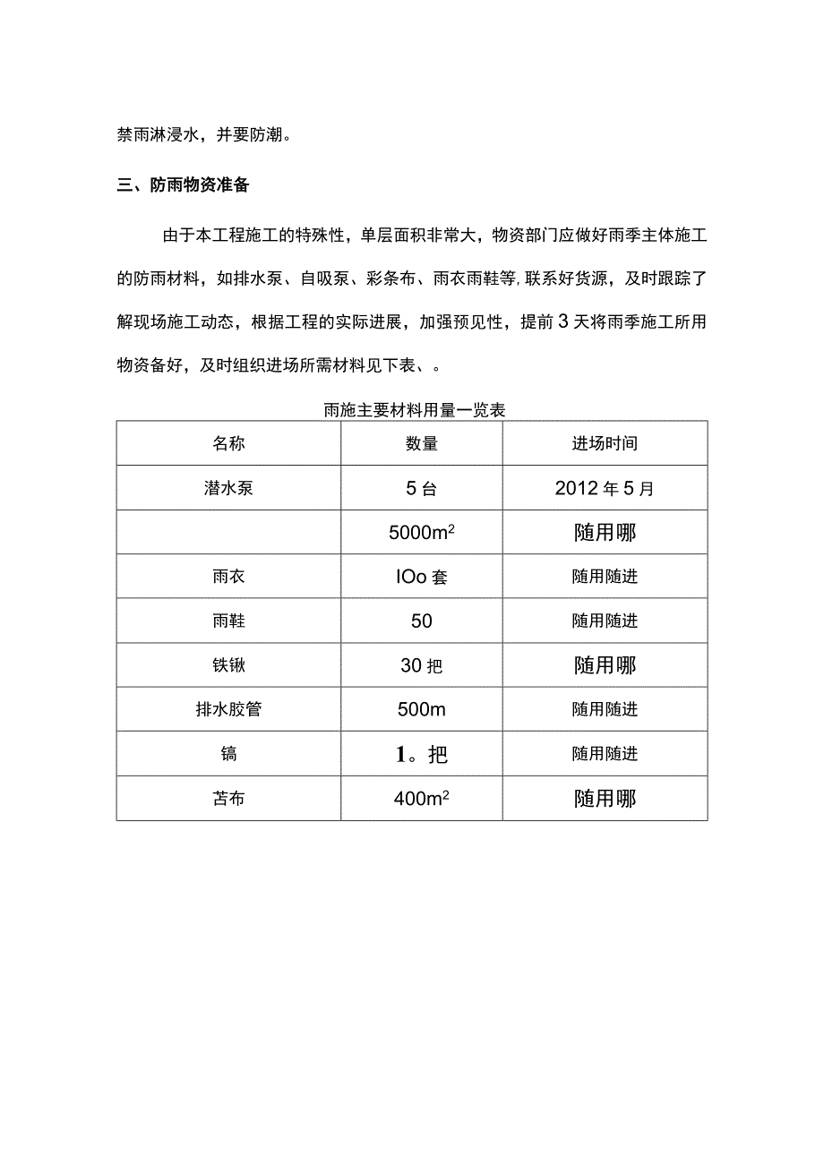 雨季施工机械及材料保护措施.docx_第2页