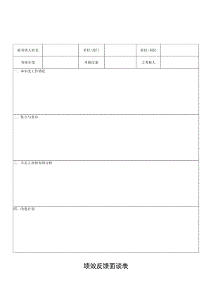 绩效反馈面谈表.docx