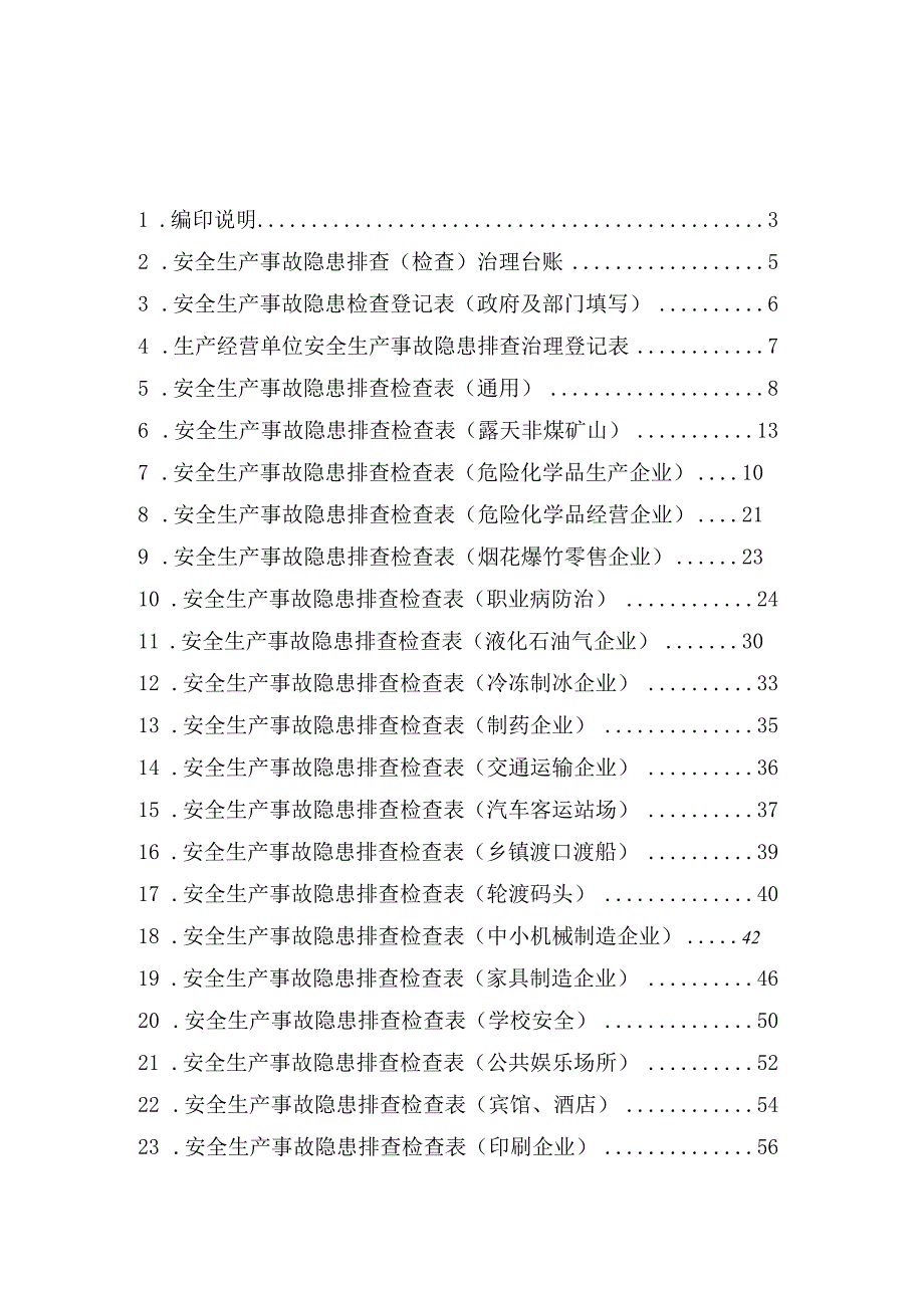 安全生产隐患排查表汇编（58页）.docx_第2页