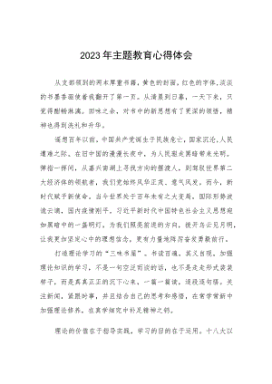 学校书记校长2023年主题教育研讨发言材料(三篇).docx