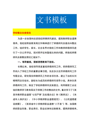 学校整改自查报告.docx