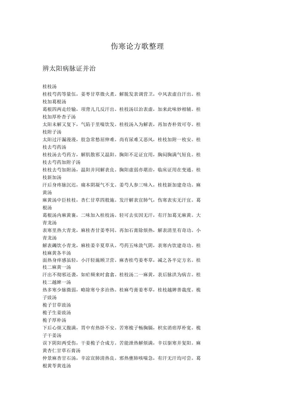 伤寒论方歌整理.docx_第1页