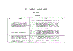 郴州市苏仙区财政局责任清单.docx