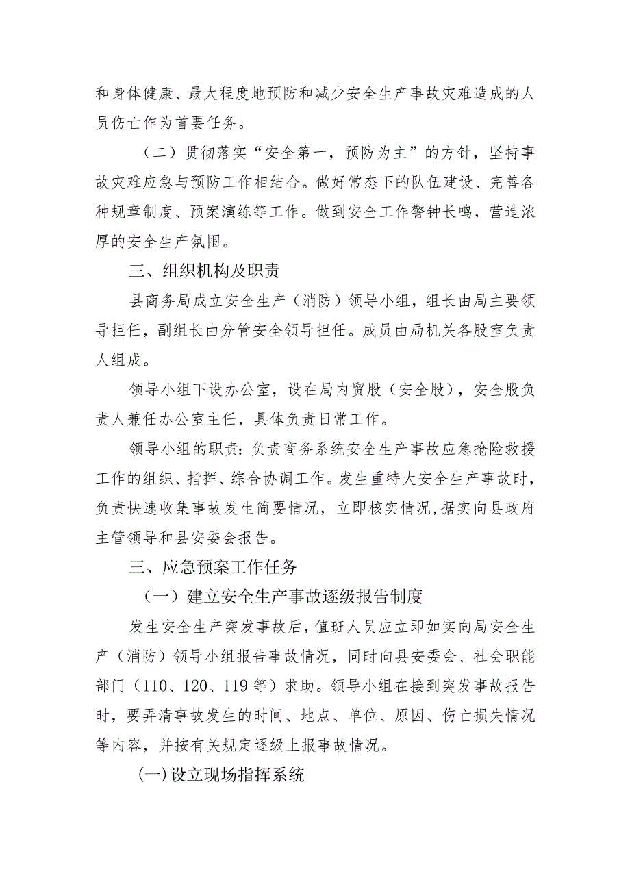 舒商〔2022〕115号舒城县商务局安全生产事故应急预案.docx_第2页