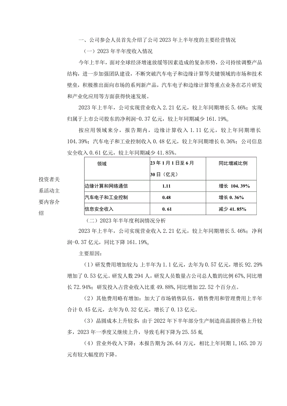 苏州国芯科技股份有限公司2023年8月投资者关系活动记录表.docx_第3页