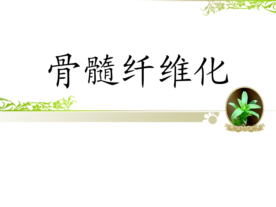 骨髓纤维化的护理.ppt_第1页