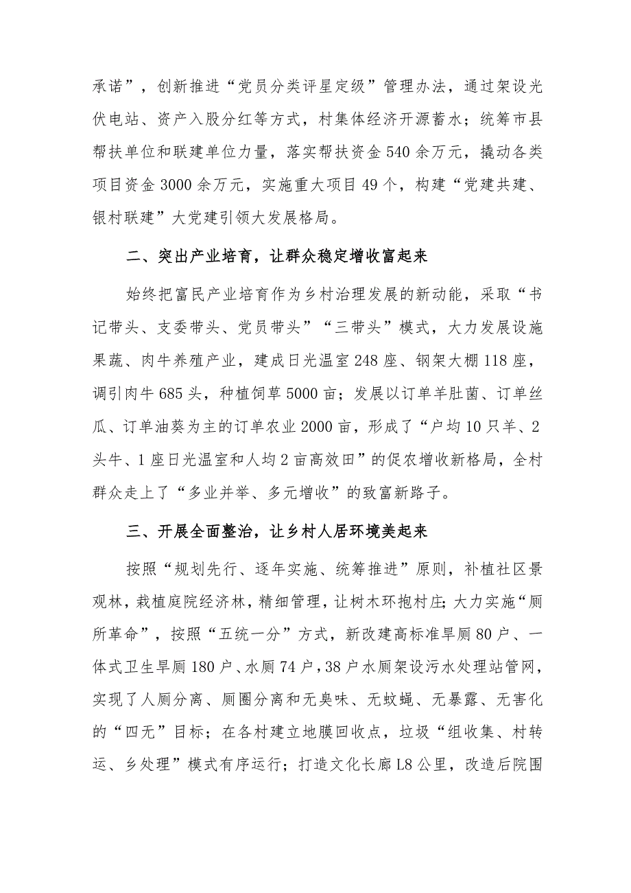 xxx村党建引领乡村治理典型材料.docx_第2页