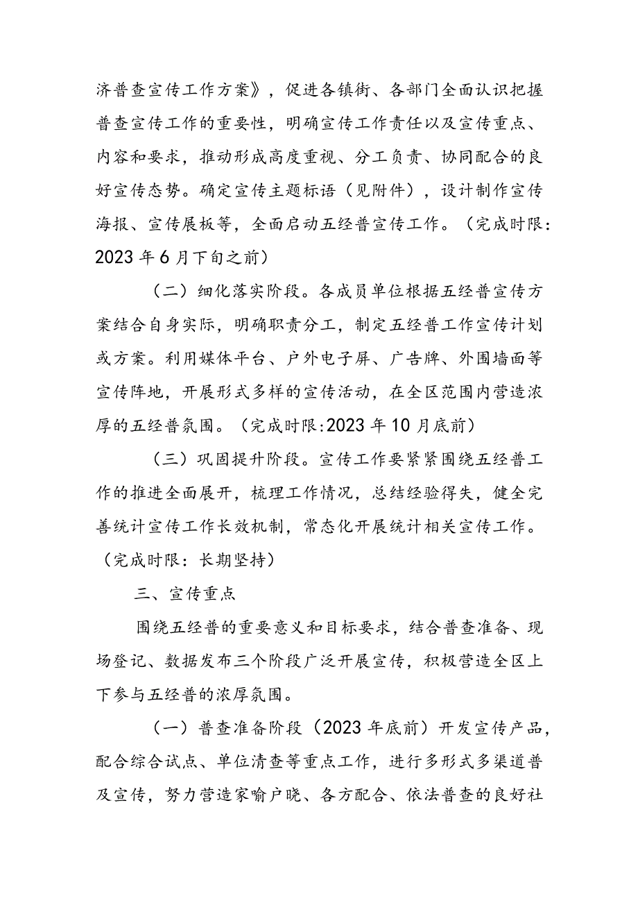 2023年第五次全国经济普查宣传工作方案、工作汇报.docx_第2页