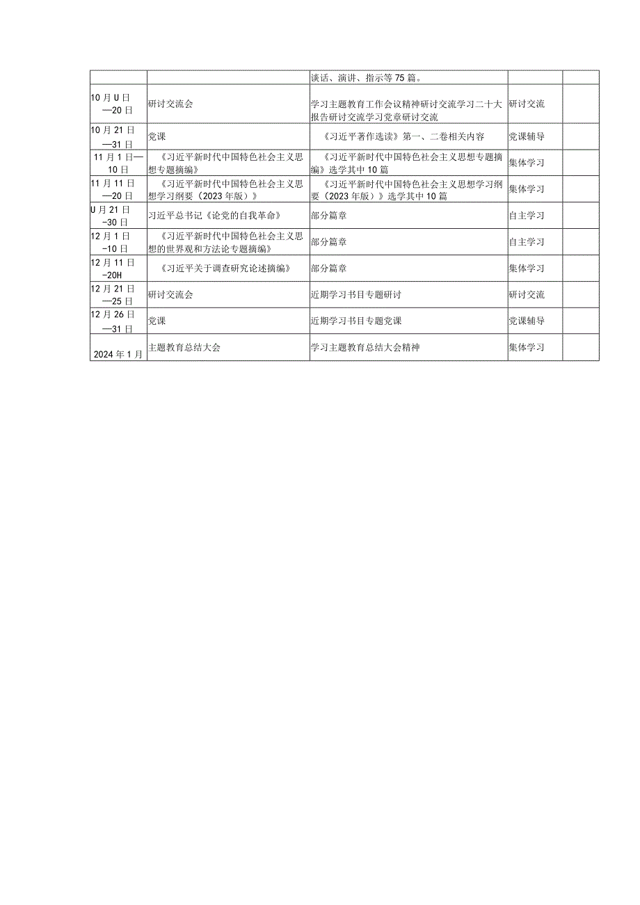 2023年第二批主题学习教育学习计划学习安排.docx_第3页