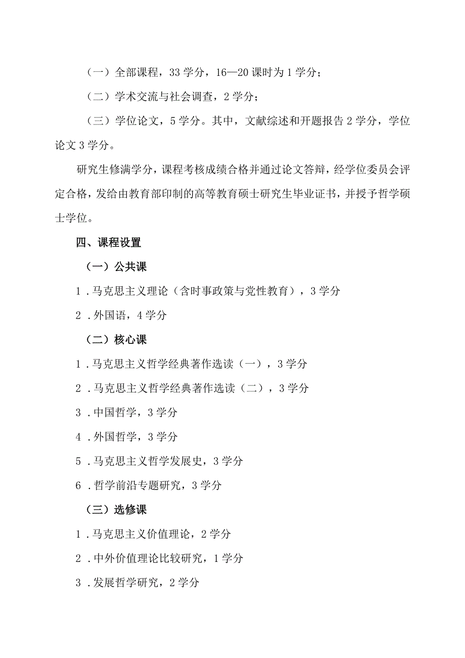 XX省委党校马克思主义哲学专业硕士学位研究生培养方案（202X年修订）.docx_第2页