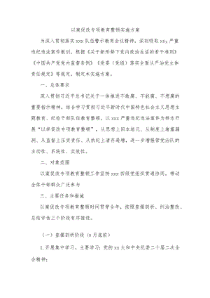 以案促改专项教育整顿实施方案.docx