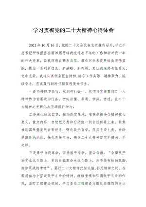 纪检干部关于党的二十大精神学习心得体会十四篇.docx