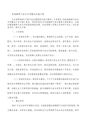 县城镇燃气安全专项整治实施方案.docx