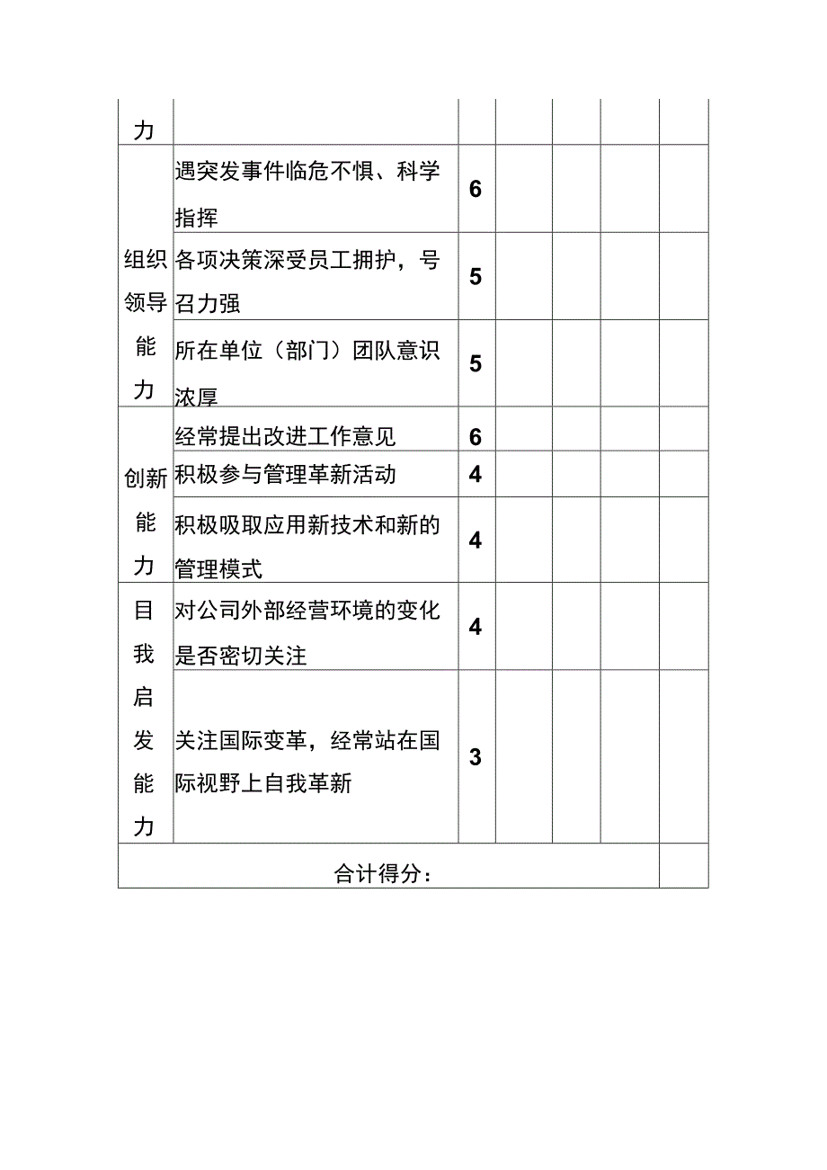 高层领导工作能力KPI考核表.docx_第3页