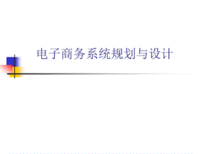 课件电子商务系统规划与设计.ppt