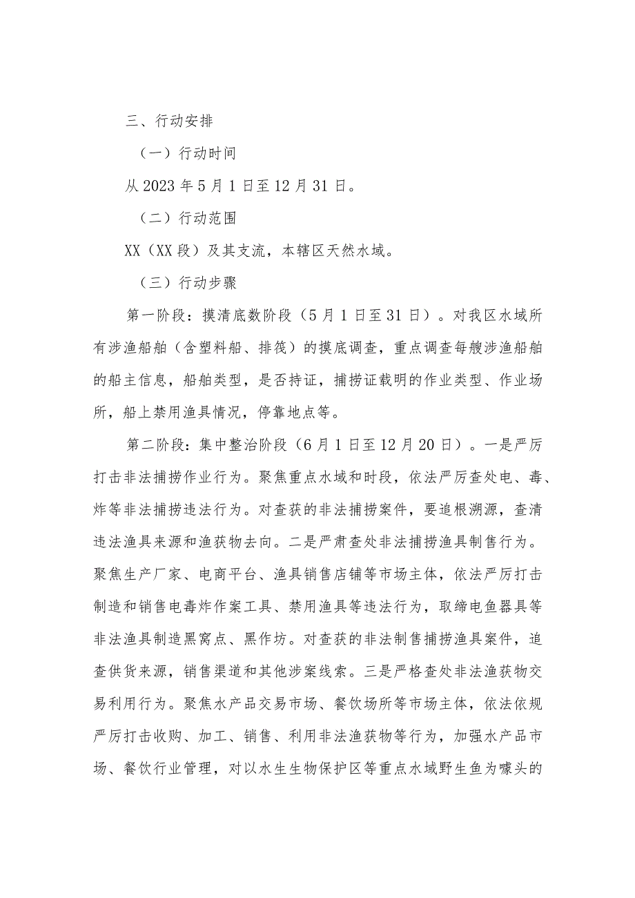 2023年XX区严厉打击非法捕捞专项整治行动实施方案.docx_第2页