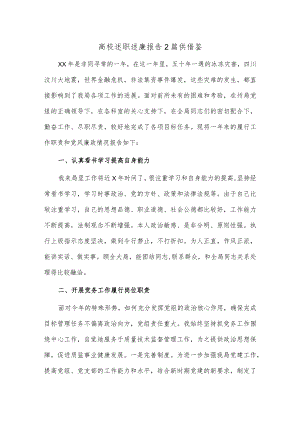 高校述职述廉报告2篇供借鉴.docx