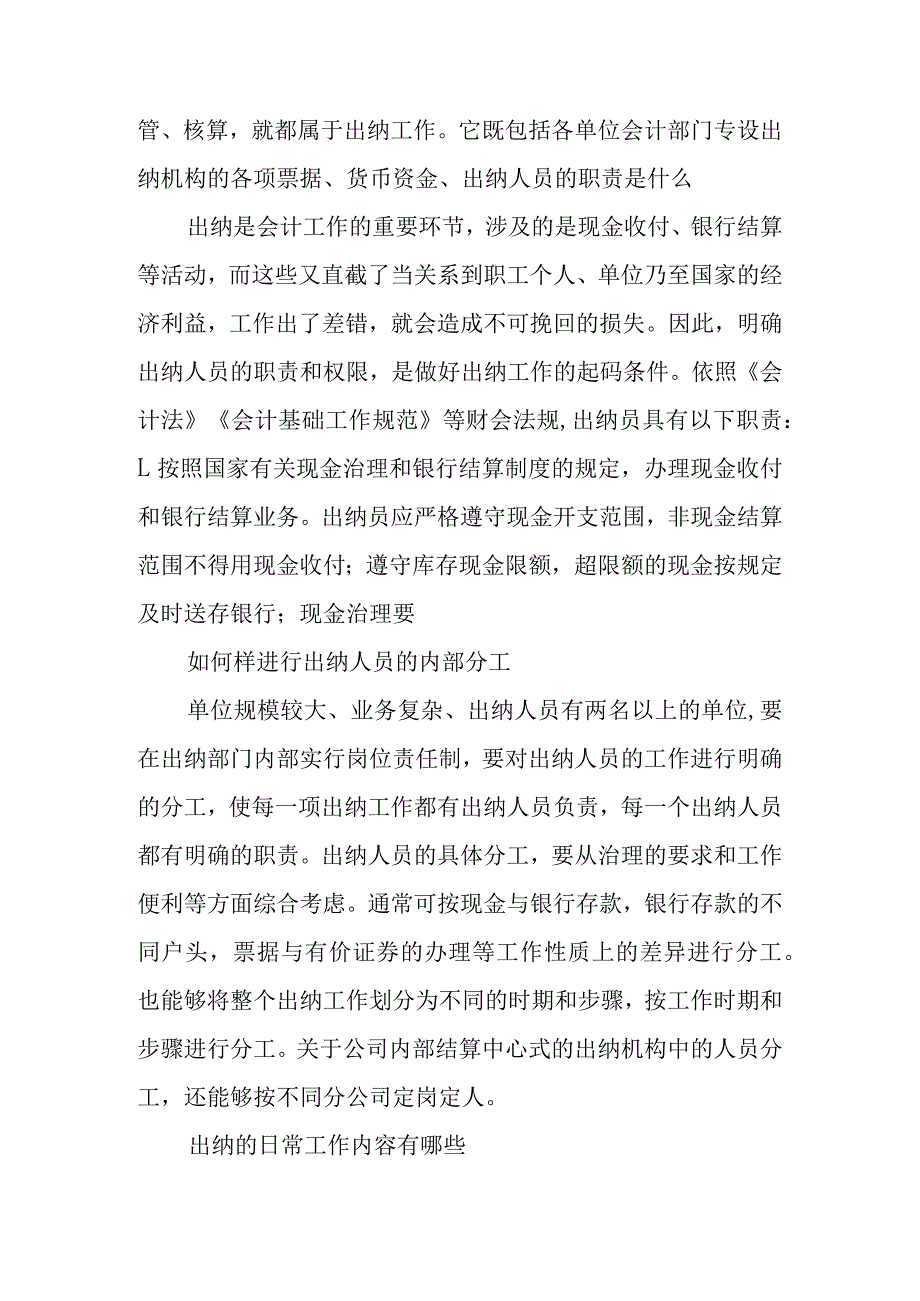 出纳员岗位职责风险.docx_第2页